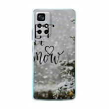 Новогодние, Праздничные Чехлы для Xiaomi POCO M4 Pro 5G - 2024 год Let it snow - купить на Floy.com.ua