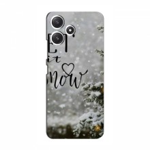 Новогодние, Праздничные Чехлы для Xiaomi POCO M6 - 2024 год Let it snow - купить на Floy.com.ua