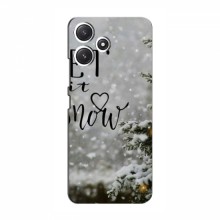 Новогодние, Праздничные Чехлы для Xiaomi POCO M6 Pro - 2024 год Let it snow - купить на Floy.com.ua