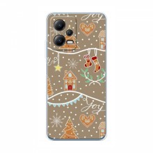Новогодние, Праздничные Чехлы для Xiaomi POCO X5 (5G) - 2024 год Новогодние пряники - купить на Floy.com.ua