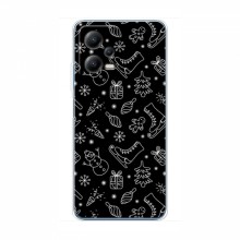 Новогодние, Праздничные Чехлы для Xiaomi POCO X5 (5G) - 2024 год Новогодний фон - купить на Floy.com.ua