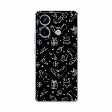 Новогодние, Праздничные Чехлы для Xiaomi POCO X6 5G - 2024 год Новогодний фон - купить на Floy.com.ua