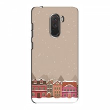 Новогодние, Праздничные Чехлы для Xiaomi POCO F1 - 2024 год Зимний город - купить на Floy.com.ua