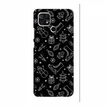 Новогодние, Праздничные Чехлы для Xiaomi Redmi 10A - 2024 год Новогодний фон - купить на Floy.com.ua