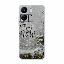 Новогодние, Праздничные Чехлы для Xiaomi Redmi 13C - 2024 год Let it snow - купить на Floy.com.ua