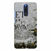 Новогодние, Праздничные Чехлы для Xiaomi Redmi 8 - 2024 год Let it snow - купить на Floy.com.ua
