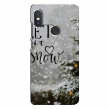 Новогодние, Праздничные Чехлы для Xiaomi Redmi Note 5 - 2024 год Let it snow - купить на Floy.com.ua