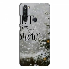 Новогодние, Праздничные Чехлы для Xiaomi Redmi Note 8 - 2024 год Let it snow - купить на Floy.com.ua