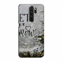 Новогодние, Праздничные Чехлы для Xiaomi Redmi Note 8 Pro - 2024 год Let it snow - купить на Floy.com.ua