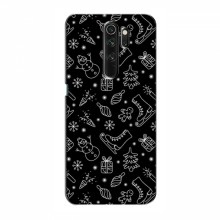 Новогодние, Праздничные Чехлы для Xiaomi Redmi Note 8 Pro - 2024 год Новогодний фон - купить на Floy.com.ua