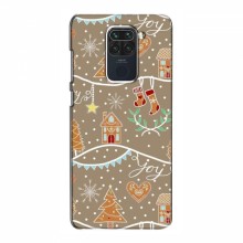 Новогодние, Праздничные Чехлы для Xiaomi Redmi Note 9 - 2024 год Новогодние пряники - купить на Floy.com.ua