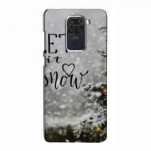 Новогодние, Праздничные Чехлы для Xiaomi Redmi Note 9 - 2024 год Let it snow - купить на Floy.com.ua