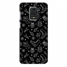 Новогодние, Праздничные Чехлы для Xiaomi Redmi Note 9 Pro - 2024 год Новогодний фон - купить на Floy.com.ua