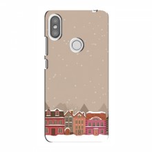 Новогодние, Праздничные Чехлы для Xiaomi Redmi S2 - 2024 год Зимний город - купить на Floy.com.ua