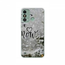 Новогодние, Праздничные Чехлы для ZTE Blade A53 - 2024 год Let it snow - купить на Floy.com.ua