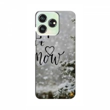 Новогодние, Праздничные Чехлы для ZTE Blade V50 - 2024 год Let it snow - купить на Floy.com.ua