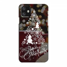 Рождественские Чехлы для iPhone 12 mini (VPrint) Елочка узорная - купить на Floy.com.ua