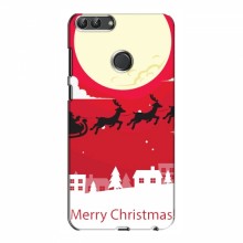 Рождественские Чехлы для Huawei Y7 Prime 2018 (VPrint) Санта с оленями - купить на Floy.com.ua