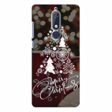 Рождественские Чехлы для Nokia 5.1 (VPrint) Елочка узорная - купить на Floy.com.ua