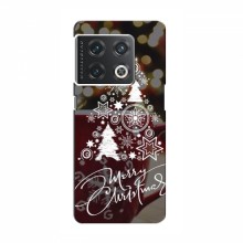 Рождественские Чехлы для OnePlus 10 Pro (VPrint) Елочка узорная - купить на Floy.com.ua