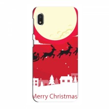 Рождественские Чехлы для Samsung Galaxy A10e (VPrint) Санта с оленями - купить на Floy.com.ua