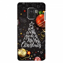 Рождественские Чехлы для Samsung A8, A8 2018, A530F (VPrint) Елочка - купить на Floy.com.ua