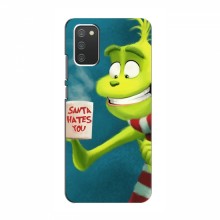 Рождественские Чехлы для Samsung Galaxy A02s (VPrint) Зеленый Гринч - купить на Floy.com.ua