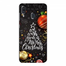 Рождественские Чехлы для Samsung Galaxy A30 2019 (A305F) (VPrint)