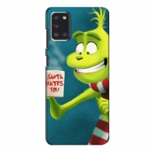Рождественские Чехлы для Samsung Galaxy A31 (A315) (VPrint) Зеленый Гринч - купить на Floy.com.ua