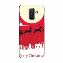 Рождественские Чехлы для Samsung A6 Plus 2018, A6 Plus 2018, A605 (VPrint) Санта с оленями - купить на Floy.com.ua