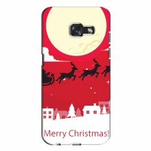 Рождественские Чехлы для Samsung A7 2017, A720, A720F (VPrint) Санта с оленями - купить на Floy.com.ua