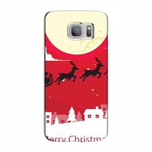 Рождественские Чехлы для Samsung S7 Еdge, G935 (VPrint) Санта с оленями - купить на Floy.com.ua