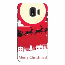 Рождественские Чехлы для Samsung J4 2018 (VPrint) Санта с оленями - купить на Floy.com.ua