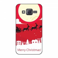 Рождественские Чехлы для Samsung J5, J500, J500H (VPrint) Санта с оленями - купить на Floy.com.ua