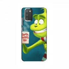Рождественские Чехлы для Samsung Galaxy M02s (VPrint) Зеленый Гринч - купить на Floy.com.ua