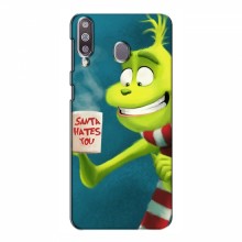 Рождественские Чехлы для Samsung Galaxy M30 (VPrint) Зеленый Гринч - купить на Floy.com.ua