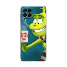 Рождественские Чехлы для Samsung Galaxy M53 (5G) (M536B) (VPrint) Зеленый Гринч - купить на Floy.com.ua