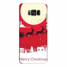 Рождественские Чехлы для Samsung S8, Galaxy S8, G950 (VPrint) Санта с оленями - купить на Floy.com.ua