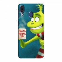 Рождественские Чехлы для Samsung Galaxy M20 (VPrint) Зеленый Гринч - купить на Floy.com.ua