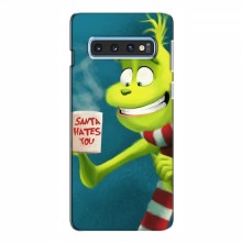 Рождественские Чехлы для Samsung S10e (VPrint) Зеленый Гринч - купить на Floy.com.ua