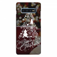 Рождественские Чехлы для Samsung S10 Plus (VPrint) Елочка узорная - купить на Floy.com.ua