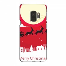 Рождественские Чехлы для Samsung S9 (VPrint) Санта с оленями - купить на Floy.com.ua
