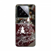 Рождественские Чехлы для Xiaomi 14 Pro (VPrint) Елочка узорная - купить на Floy.com.ua