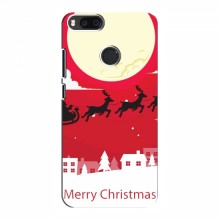 Рождественские Чехлы для Xiaomi Mi A1 / Mi 5X (VPrint) Санта с оленями - купить на Floy.com.ua
