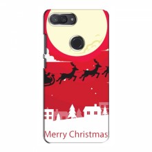 Рождественские Чехлы для Xiaomi Mi8 Lite (VPrint) Санта с оленями - купить на Floy.com.ua