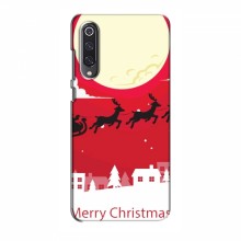 Рождественские Чехлы для Xiaomi Mi 9 SE (VPrint) Санта с оленями - купить на Floy.com.ua