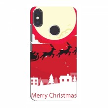 Рождественские Чехлы для Xiaomi Mi A2 (VPrint) Санта с оленями - купить на Floy.com.ua