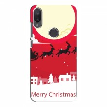 Рождественские Чехлы для Xiaomi Mi Play (VPrint) Санта с оленями - купить на Floy.com.ua