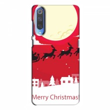 Рождественские Чехлы для Xiaomi Mi 9 (VPrint) Санта с оленями - купить на Floy.com.ua