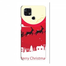 Рождественские Чехлы для Xiaomi Redmi 10A (VPrint) Санта с оленями - купить на Floy.com.ua